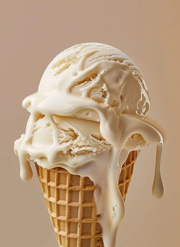 Pedido de helado con diferentes productos listo para entregar