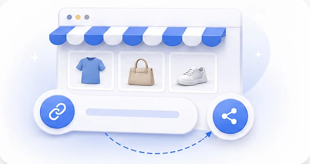 Compartir tu tienda y empezar a vender