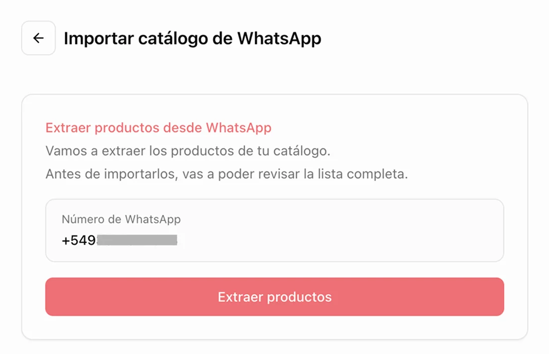 Extraer productos